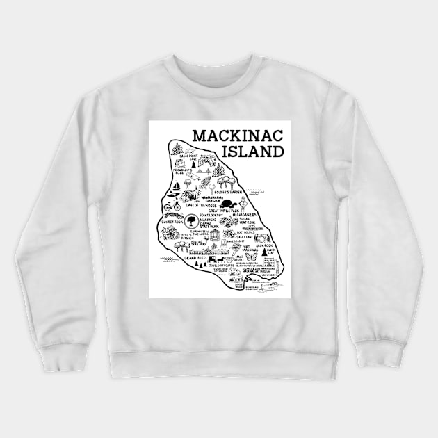 Mackinac Island Crewneck Sweatshirt by fiberandgloss